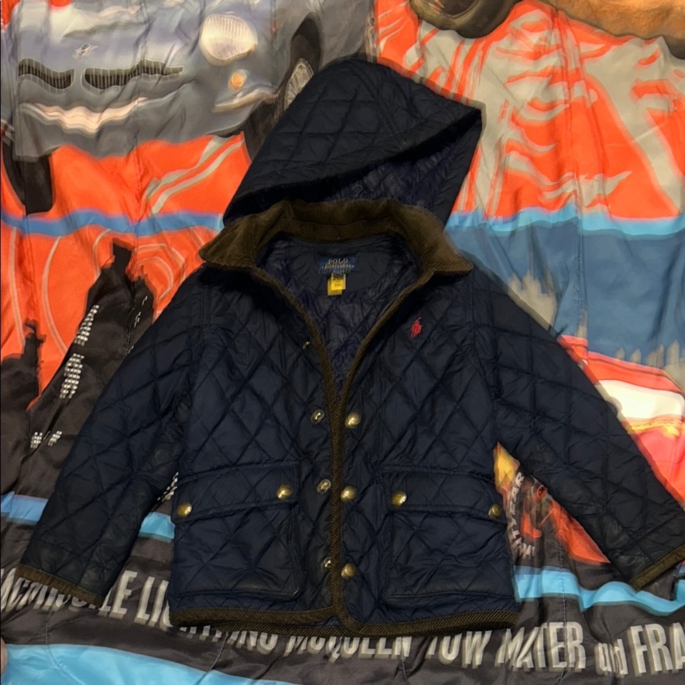 Ralph Lauren Kids Navy Quilted Puffer Jacket